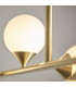 Grosseto Batten Satin Brass Plate Gloss White Glass-7