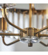 Ascoli Pendant Ceiling Light Antique Brass Plate Clear Cut Glass-8