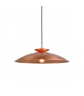 Livorno Dome Pendant Ceiling Light Hammered Copper Copper Plate-1