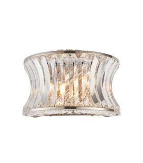Vittoria Wall Lamp Bright Nickel Plate Crystal And Clear Glass-1