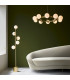 Grosseto Globe Pendant Ceiling Light Satin Brass Plate Gloss White Glass-8
