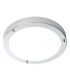 Bathroom Flush Ceiling Light Chrome, Frosted Glass IP44, E27 - 1