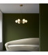 Grosseto Globe Pendant Ceiling Light Satin Brass Plate Gloss White Glass-3