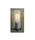Palermo Wall Lamp Verdigris Bronze Plate Clear Glass-1