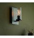 Palermo Wall Lamp Verdigris Bronze Plate Clear Glass-2
