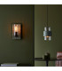 Palermo Wall Lamp Verdigris Bronze Plate Clear Glass-7