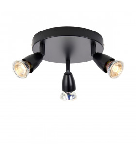 Amalfi Ceiling Spotlight Clusters 3 Light Matt Black Paint-1