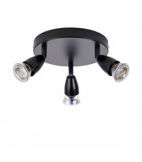 Amalfi Ceiling Spotlight Clusters 3 Light Matt Black Paint-2