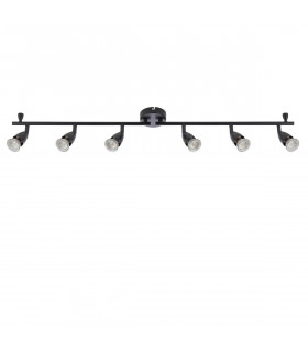 Amalfi Ceiling Spotlight Bar 6 Light Matt Black Paint-2