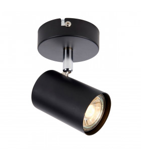 Arezzo Single Spotlight Matt Black Paint-1