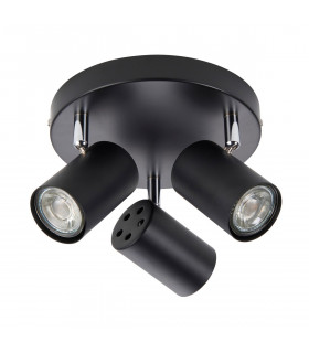 Arezzo Ceiling Spotlight Clusters 3 Light Matt Black Paint-2