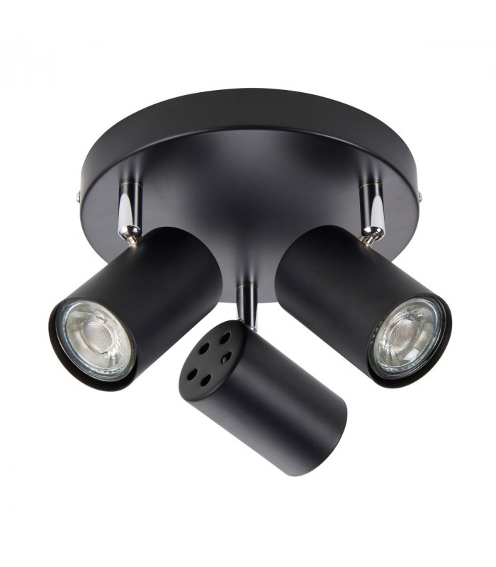 Arezzo Ceiling Spotlight Clusters 3 Light Matt Black Paint-2