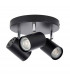 Arezzo Ceiling Spotlight Clusters 3 Light Matt Black Paint-4