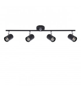 Arezzo Ceiling Spotlight Bar 4 Light Matt Black Paint-2