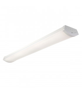 Dualled 5ft Outdoor Linear Batten Light Matt White Paint-2