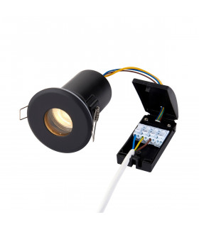 Shieldplus Recessed Downlight Matt Black Paint IP65-1