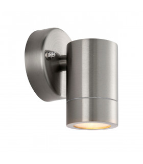 Palin Outdoor Down Wall Lamp Brushed Stainless Steel IP65-1