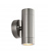 Palin Outdoor Up Down Wall Lamp 2 Light Brushed Stainless Steel IP65-1