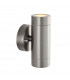 Palin Outdoor Up Down Wall Lamp 2 Light Brushed Stainless Steel IP65-3