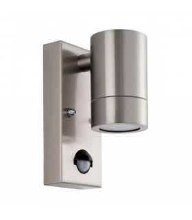 Palin PIR Outdoor Down Wall Lamp Brushed Stainless Steel IP65-2