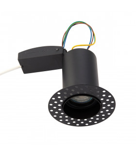 Ravel Trimless 50W Recessed Downlight Matt Black Paint-2