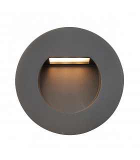 Albus CCT Outdoor Recessed Wall Lamp Black IP65