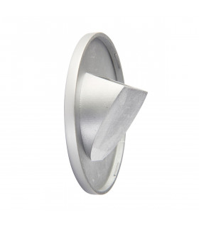 Albus CCT Outdoor Recessed Wall Lamp Silver Effect Paint-2