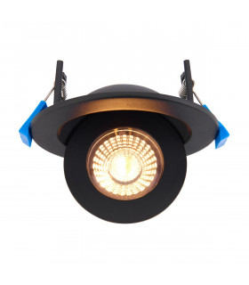 Shield360 4CCT Tri Wattage Black IP44 8W Recessed Downlight Matt Black Paint-2
