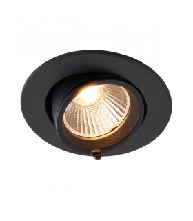 Axial CCT 10.5W Round Recessed Downlight Matt Black Paint-1