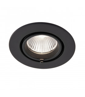 Axial CCT 10.5W Round Recessed Downlight Matt Black Paint-2
