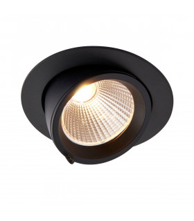Axial CCT 30W Round Recessed Downlight Matt Black Paint-1