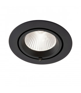 Axial CCT 30W Round Recessed Downlight Matt Black Paint-2