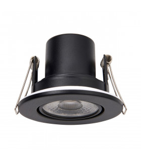 Shieldeco 500 CCT Tiltable Light 5W Recessed Downlight Matt Black Paint-1