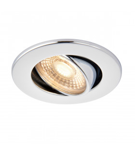 Shieldeco 500 CCT Tiltable Light 5W Recessed Downlight Chrome Effect Plate-2
