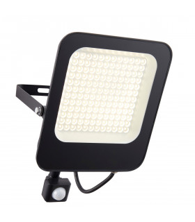 Guard PIR Override 100W IP65 100W Outdoor Flood Light Matt Black Paint-1