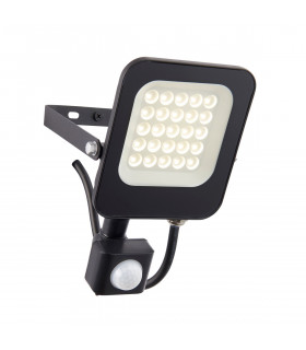 Guard PIR Override 20W IP65 20W Outdoor Flood Light Matt Black Paint-1