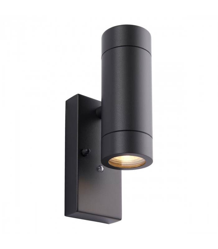 Palin Outdoor Up Down Wall Lamp 2 Light Anthracite Grey IP44-1