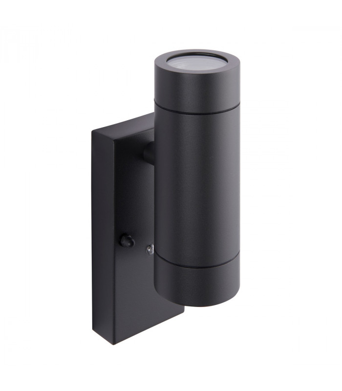 Palin Outdoor Up Down Wall Lamp 2 Light Anthracite Grey IP44-4