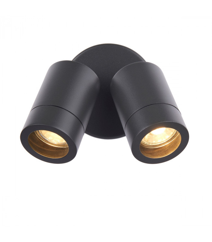 Palin Outdoor Spotlight 2 Light Anthracite Grey IP44-4