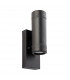 Icarus Photocell Outdoor Up Down Wall Lamp 2 Light Black IP44-1