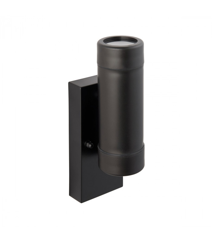 Icarus Photocell Outdoor Up Down Wall Lamp 2 Light Black IP44-3