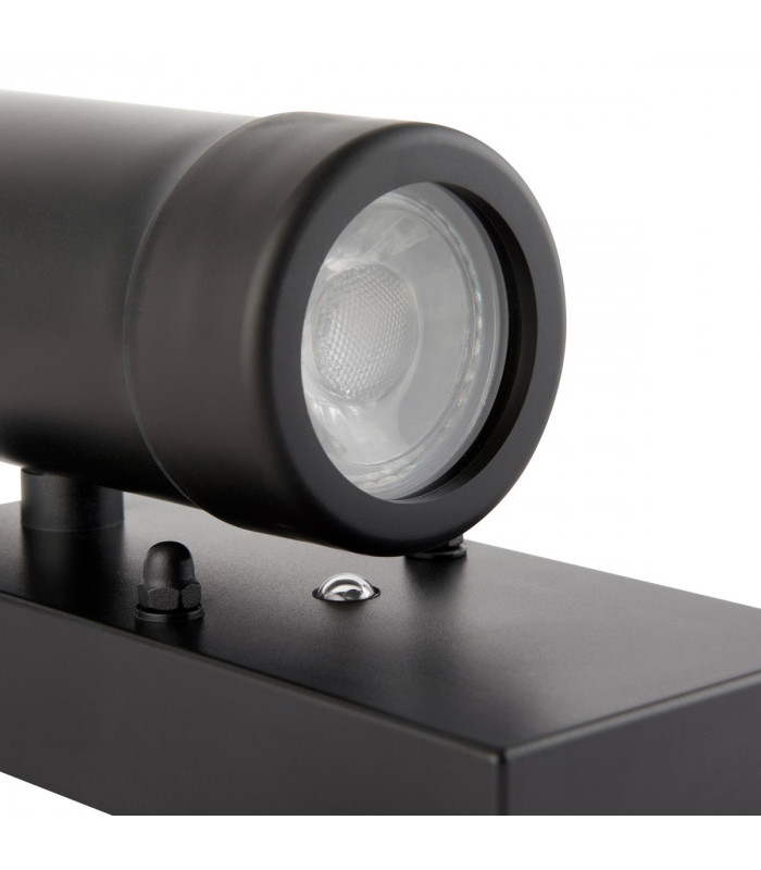 Icarus Photocell Outdoor Up Down Wall Lamp 2 Light Black IP44-4
