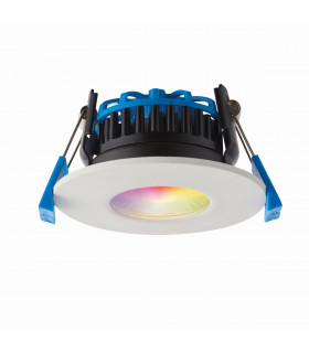 Smart Shieldpro RGBW IP65 8W Outdoor Recessed Downlight Matt White Paint
