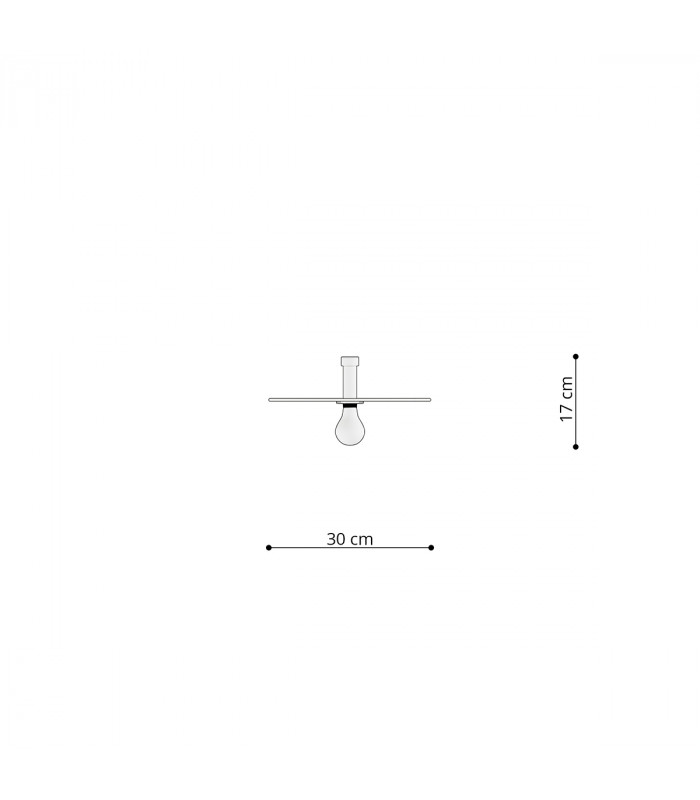 Sirkel Wall Lamp, Black, 30cm, 1x E27 -2