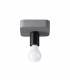 Tavo Industrial Semi Flush Ceiling Light Grey 1x E27-1