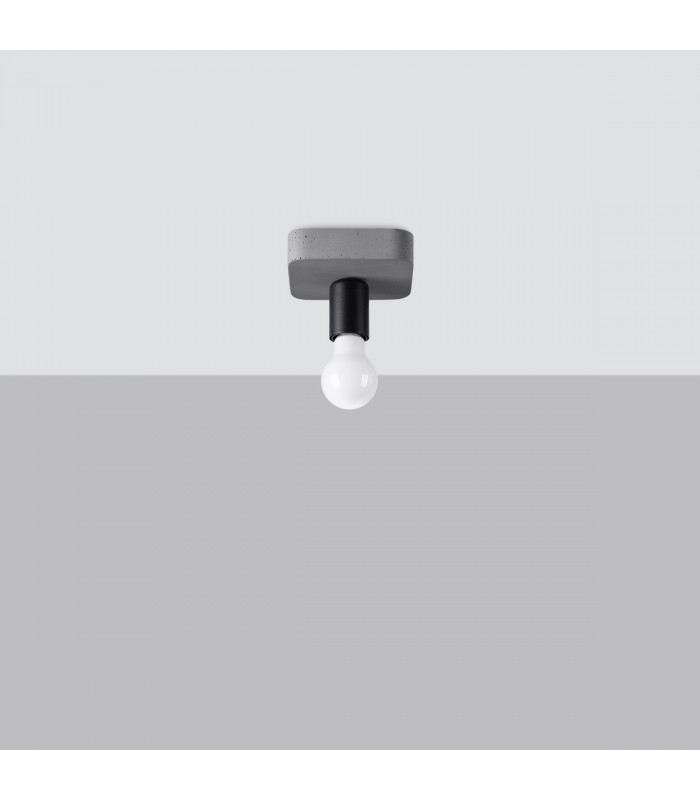 Tavo Industrial Semi Flush Ceiling Light Grey 1x E27-2