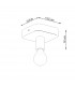 Tavo Industrial Semi Flush Ceiling Light Grey 1x E27-5