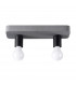 Tavo Industrial Semi Flush Ceiling Light Grey 2x E27-1