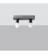 Tavo Industrial Semi Flush Ceiling Light Grey 2x E27-2