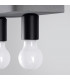 Tavo Industrial Semi Flush Ceiling Light Grey 2x E27-4